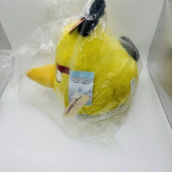 Rare 2012 Rovio Angry Birds 8" Chuck Yellow Bird Plush Stuffed Animal Sealed New - Picture 2 of 12